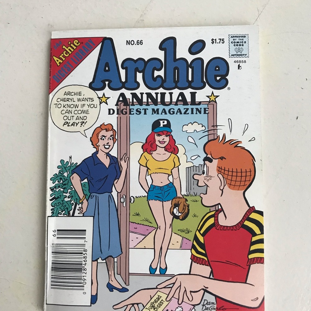 Archie Annual Digest Magazine Comic Cover #66- White Background